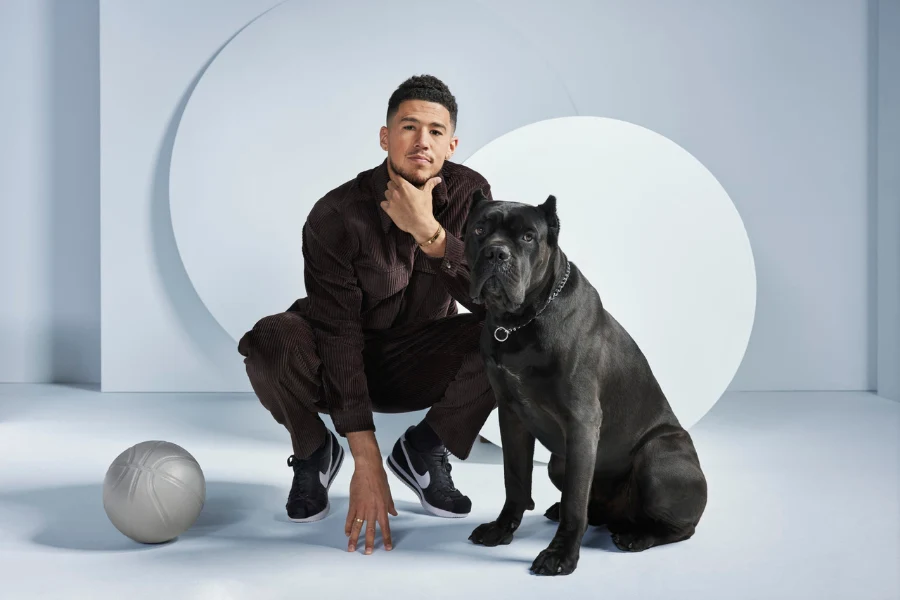 Celebrities with Cane Corsos, Devin Booker with a Cane Corso